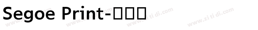 Segoe Print字体转换